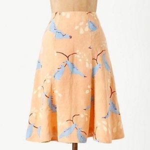 Anthropologie Meadow Rue Plume Skirt